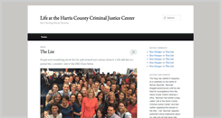 Desktop Screenshot of lifeattheharriscountycriminaljusticecenter.com